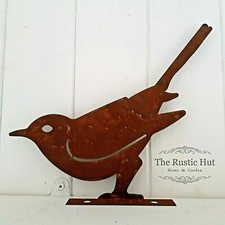 Rusty Bird Fence Shed Topper