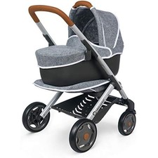 Smoby Bébé Confort 253105, 3-in-1 Pushchair and Pram, for Dolls and Baby Dolls,