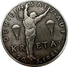 Kreta Invasion Fantasy Medal: Goetz's Historic Tribute JU 52