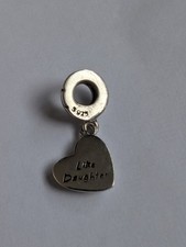 Mother Like Daughter silver  Love Heart  Charm  Silver Pandora 