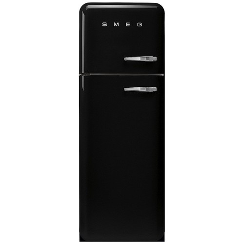 Smeg fridge freezer black - fridge,