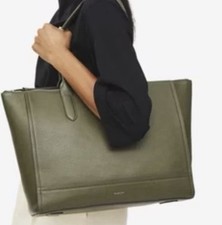 RADLEY GREEN LEATHER HANDBAG