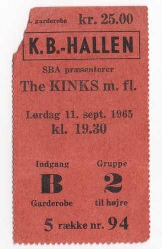 The kinks 65 copenhagen - 9/11/65,