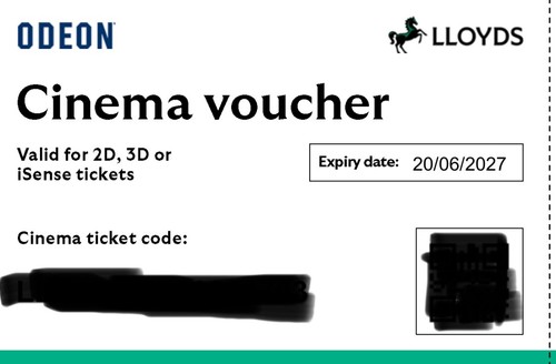 Odeon cinema ticket - 1,
