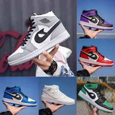 Mens Womens Fashion Walking Shoes Casual Sneakers AJ High Top Trainers Comfy UK