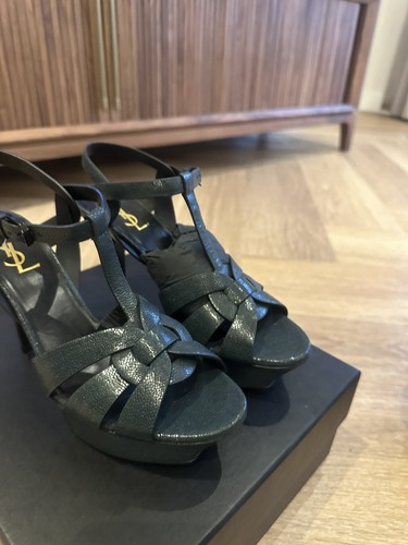 New green ysl tribute - green, heels