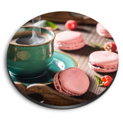 Round mdf magnets coffee and - mdf,