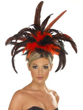 Show Girl Headband Red Black