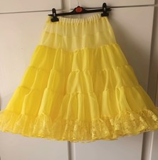 MADE TO ORDER Yellow Lacey Bridal Rock & Roll 50s Style Circle Petticoat 