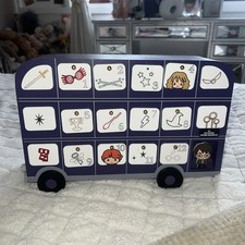 Primark Harry Potter Light Up Knight Bus LED Christmas Advent Calendar Xmas Wood