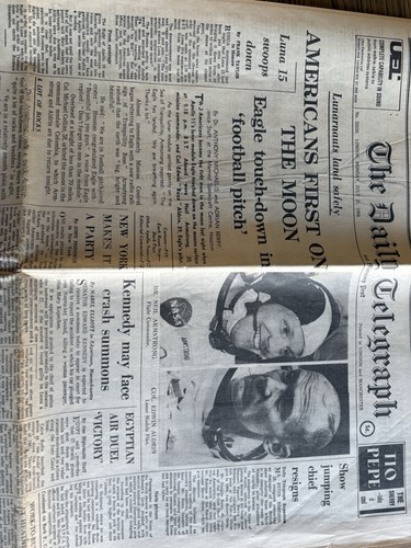 Moon landing daily telegraph - daily,