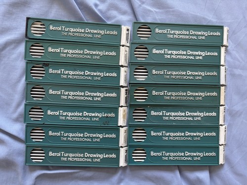 Berol turquoise drawing leads - turquoise,