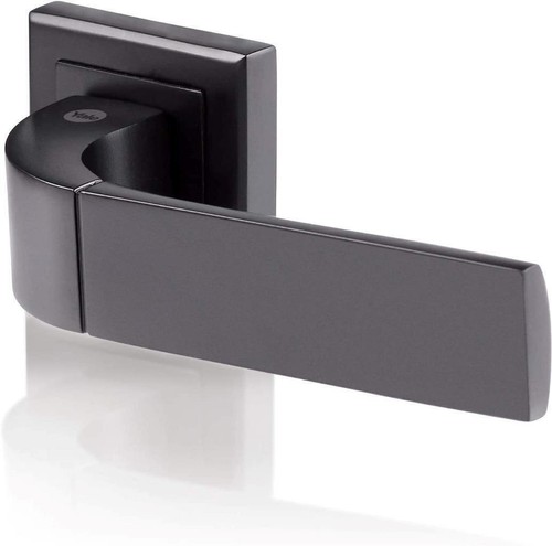 Yale black door handle - yale,