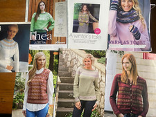 7 Ladies Fair Isle Patterns Sweaters, Cardigans, Slipover, Snood & Mitts