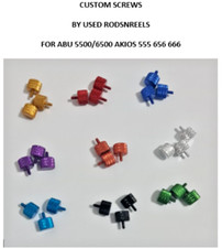 Custom Thumb screw Sets fit ABU  4500-6500 ,Akios 555 656 666  