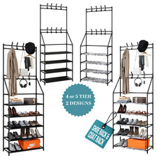 Shoe and Coat Rack Stand with