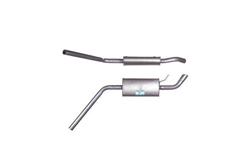 Exhaust silencer centre - silencer, pipe