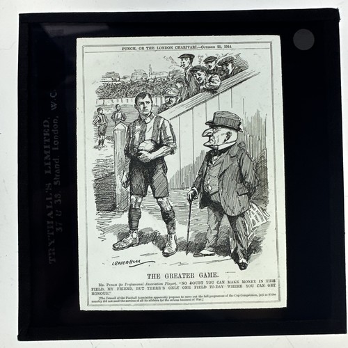 Antique magic lantern slide - lantern,