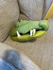 Fiona Walker Large Wool/Felt Crocodile Alligator Head for Wall Hanging