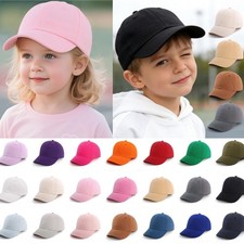 Kids Plain Summer Baseball Cap
