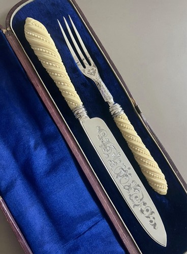 Antique solid silver cutlery - antique,