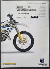 USED GENUINE 2014 125/250/300 TE HUSQVARNA ENDURO OWNERS MANUAL 3402005en