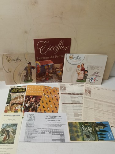 Lot catalogues santons - of, of
