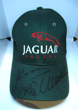 Jaguar Racing F1 2003 Mark Webber /Antonio Pizzonia Signed Cap c/w tag VGC