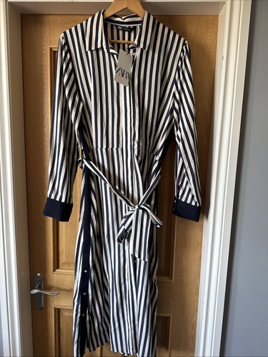 Zara navy ecru - striped, shirt