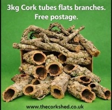 CORK BARK TUBES BRANCHES FLATS