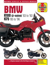BMW K100 & 75 2-valve Models (83 - 96) Haynes  by Haynes Publishing PAPERBACK