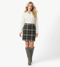 Burberry Lambswool Plaid Skirt