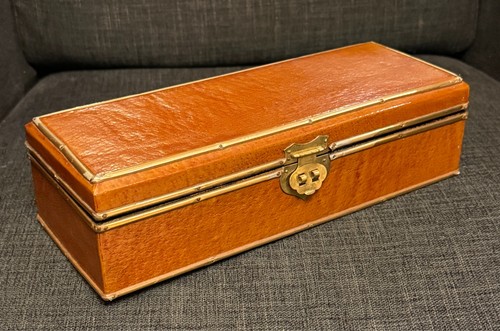 Vtg asian ostrich grain - asian,