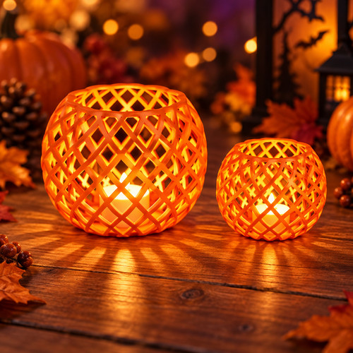 Lattice pumpkin candle - lattice,