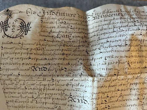 Vellum document dated 1667 - vellum,