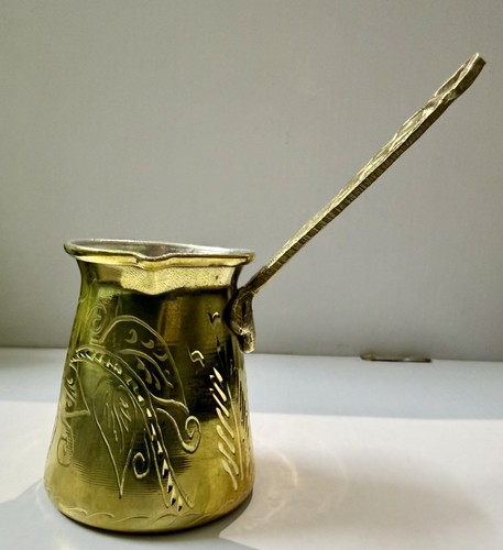 Vintage brass turkish coffee - brass,