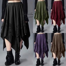 Womens Lace Pleated Skirt
