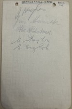 Signed X5 1930s Hartlepools United  X15 Luton Town Autograph Book Page 1937