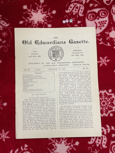 The old edwardians gazette - old,