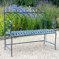 Shabby Chic Metal Garden Bench