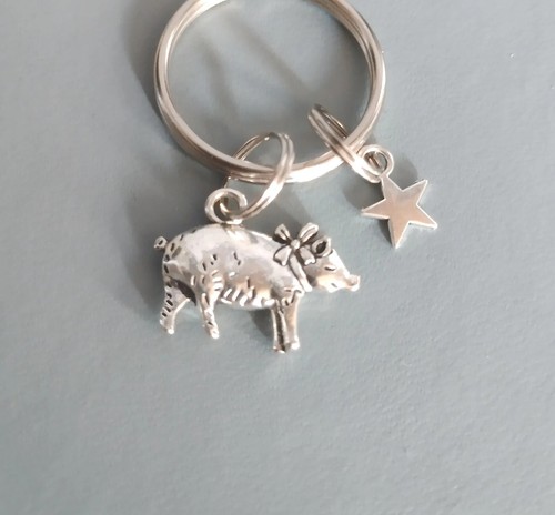 Sweet little pig with bow - little,