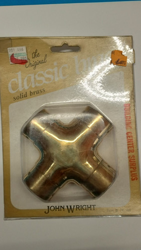 Cast solid brass - foot, rail
