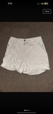 Primark White Denim Shorts