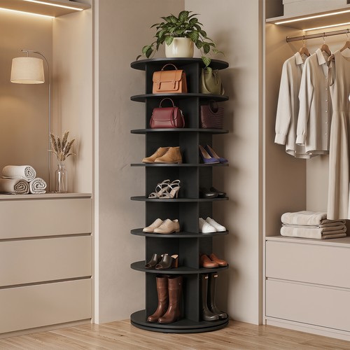 Tier rotating shoe - shoe, rack