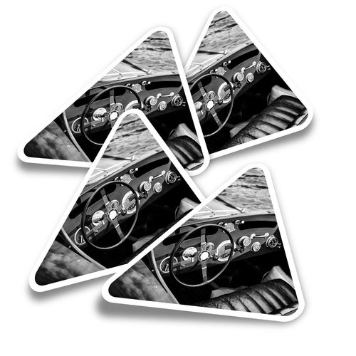 Triangle stickers vintage - 4x,
