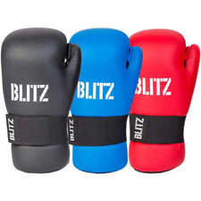Blitz Sports PU Semi Contact Open Palm Gloves Karate Kickboxing Point Sparring