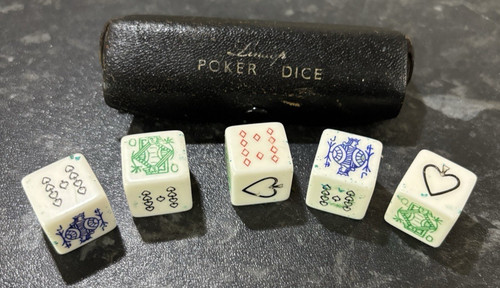 Vintage poker dice - poker, in
