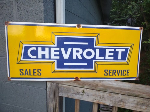 Vintage chevrolet porcelain - chevrolet,