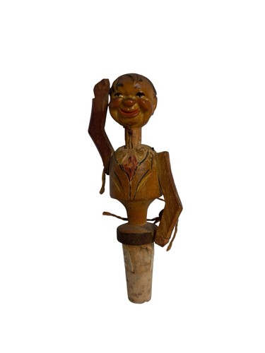 Vintage carved wooden figural - vintage,