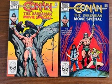 Conan the Barbarian Movie Special # 1 & 2 VF/NM 1982 John Buscema Marvel Comics